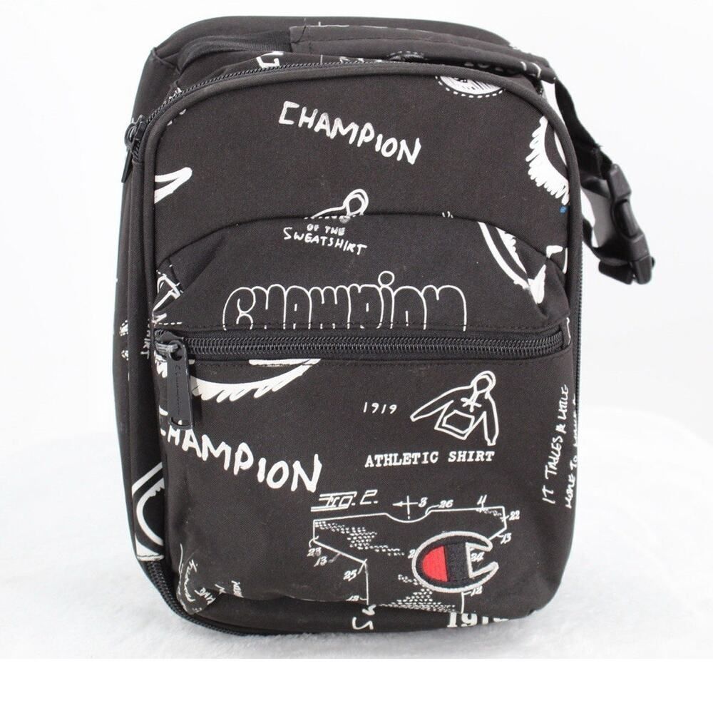 Champion Graphic Black and White Graffiti Skater style Lunch Bag